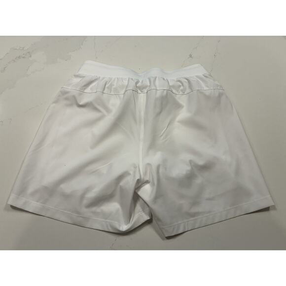 Fabletics Fundamental Shorts Mens Small White Split Hem Drawstring Size Small - Picture 4 of 8